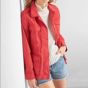 NWT Tall GAP field utility jacket spring medium MT tall